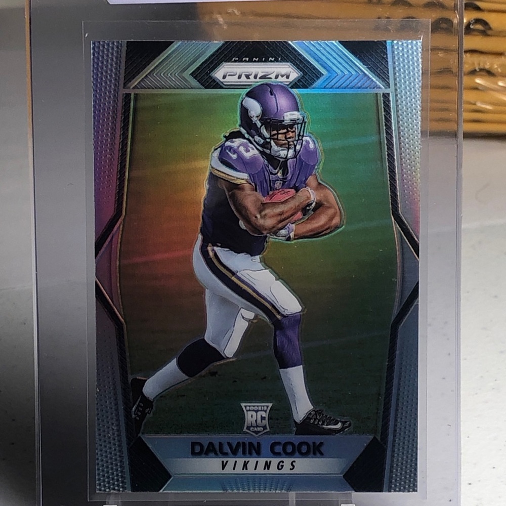 Dalvin cook silver prizm rookie card Vikings